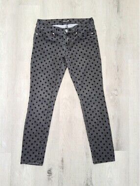 Seven7 Brand Woman's Size 6, 29x27.5 Black Low-Rise Stretch Denim Skinny Jeans